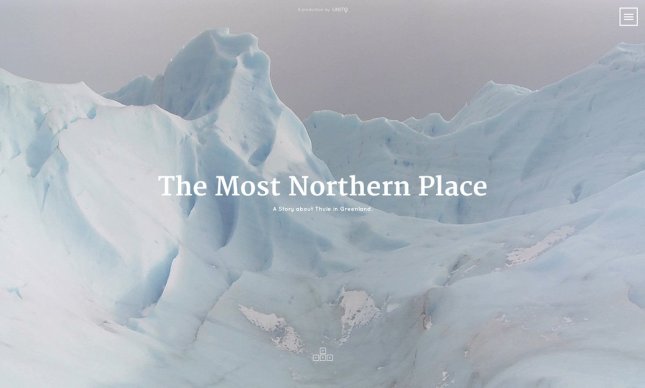 Screenshot of the interactive documentary "The Most Northern Place"